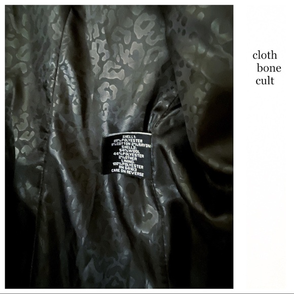 GUESS Woven Black & White Hooded COAT (EUC) - Picture 12 of 16